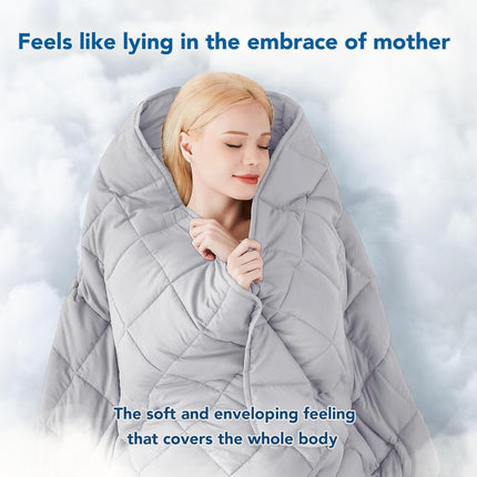 Cozy Comfort | Weighted Blanket with Cooling Microfiber | All-Season Softness for Ultimate Relaxation