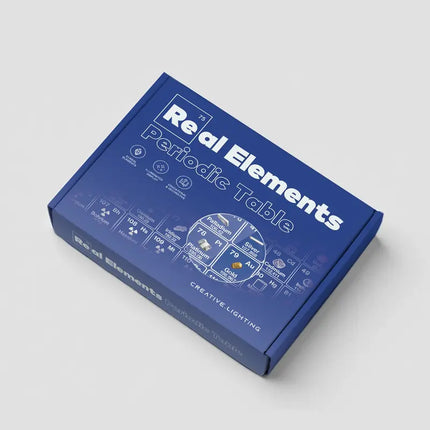 Real Elements Periodic Table Display with Integrated LED Lighting | Educational Acrylic Centerpiece for Science Enthusiasts