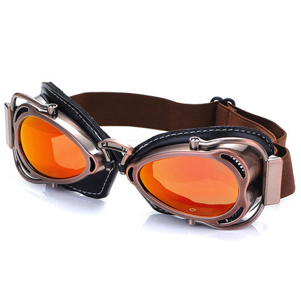 Vintage Motorcycle Goggles, Foldable Biker Goggles with UV Protection – image 12