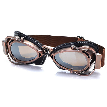 Vintage Motorcycle Goggles, Foldable Biker Goggles with UV Protection – image 8