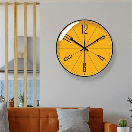 Modern Wall Clock for Living Room, Minimalist Analogue Clock