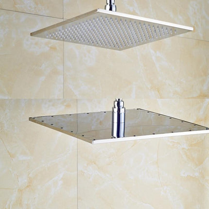 Rain Shower Heads, Square Rainfall Shower Head with LED Lights