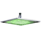 Rain Shower Heads, Square Rainfall Shower Head with LED Lights – image 9