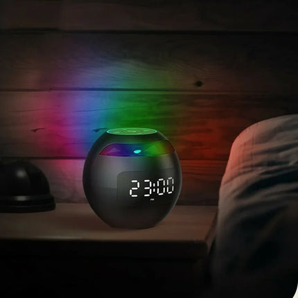 Alarm Clock with Bluetooth Speaker and Night Light, Digital Alarm Clock with Color Lamp – image 4