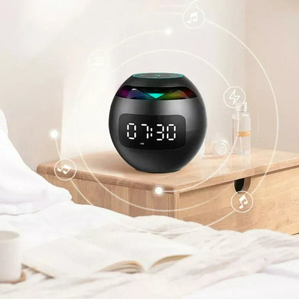 Alarm Clock with Bluetooth Speaker and Night Light, Rechargeable LED Digital Clock – image 5