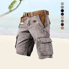 Mens Cargo Shorts with 6 Pockets, Cotton Ripstop Hiking Shorts for Men