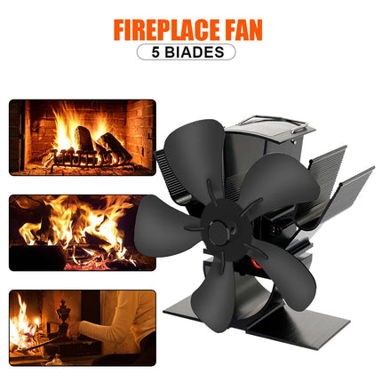Wood Stove Fan, Log Burner Fan for Fireplace – image 7