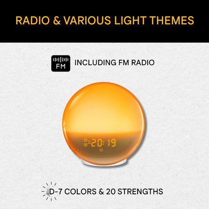 Sunrise Alarm Clock, Wake Up Light with Sunrise and Sunset Simulation – image 4