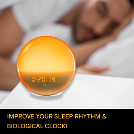 Sunrise Alarm Clock, Wake Up Light with Sunrise and Sunset Simulation – image 6