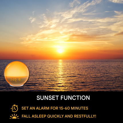 Sunrise Alarm Clock, Digital Alarm Clock with FM Radio and App Control – image 7