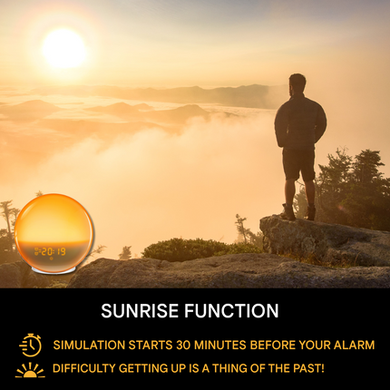 Sunrise Alarm Clock, Wake Up Light with Sunrise and Sunset Simulation – image 8