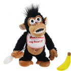 Monkey Stuffed Animal, Interactive Stuffed Animal with Banana, Screaming Monkey Plush Toy, Funny Gag Gift
