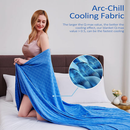 ChillEase | Cooling Blanket for Hot Sleepers with Arc-Chill Technology | Soft & Breathable for Year-Round Comfort