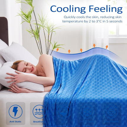 ChillEase | Cooling Blanket for Hot Sleepers with Arc-Chill Technology | Soft & Breathable for Year-Round Comfort