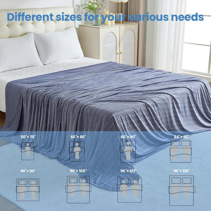 Cooling Blanket Collection | Soft Lightweight Summer Blanket for Hot Sleepers | Ideal for Night Sweats on Bed or Couch