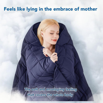 Cozy Comfort | Weighted Blanket with Cooling Microfiber | All-Season Softness for Ultimate Relaxation