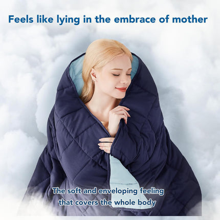 Cozy Comfort | Weighted Blanket with Cooling Microfiber | All-Season Softness for Ultimate Relaxation