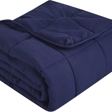 Cozy Comfort | Weighted Blanket with Cooling Microfiber | All-Season Softness for Ultimate Relaxation