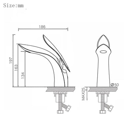 Bathroom Faucets, Copper Bathroom Sink Faucet in Nordic Style