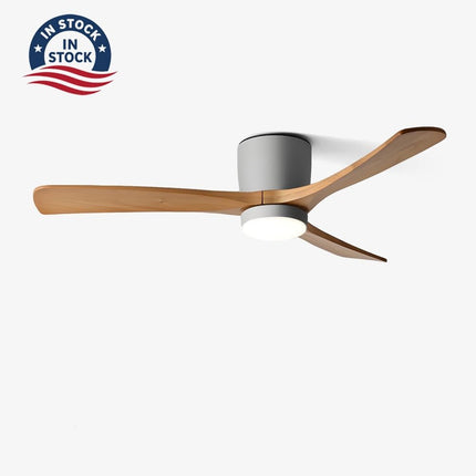 Ceiling Fan with Lights and Remote, Wooden Ceiling Fan with Quiet DC Motor, 42 Inch Ceiling Fan Lamp with 6 Speeds