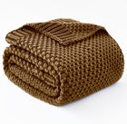 Cozy Comfort | Knitted Weighted Blanket with Cooling Microfiber | All-Season Softness for Ultimate Relaxation