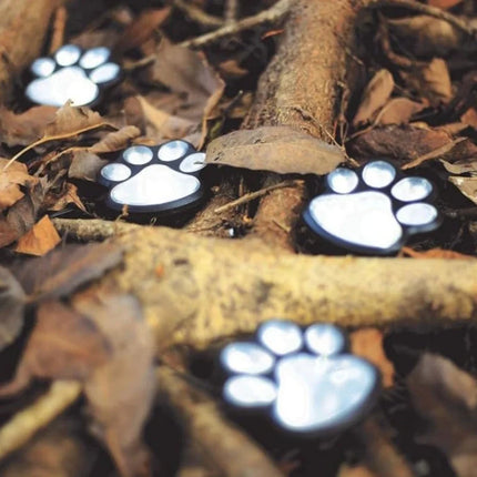 Solar-Powered Paw Print Light with Automatic Dusk Sensor | Eco-Friendly Illumination for Outdoor Spaces