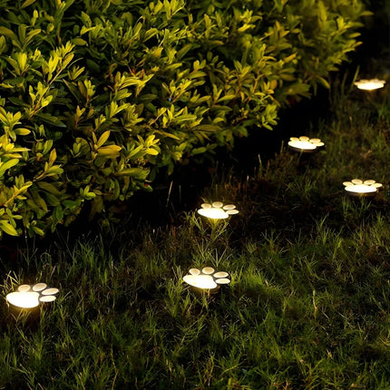 Solar-Powered Paw Print Light with Automatic Dusk Sensor | Eco-Friendly Illumination for Outdoor Spaces