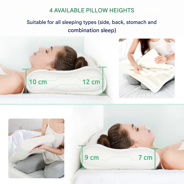 Pillow for Side Sleepers, Cervical Memory Foam Pillow for Neck Pain, Ergonomic Pillow for Back and Stomach Sleepers_01