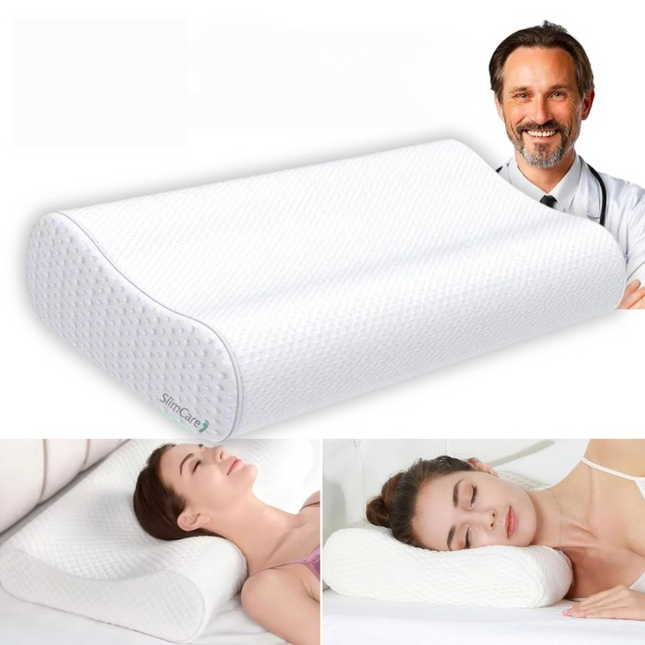 Pillow for Side Sleepers, Cervical Memory Foam Pillow for Neck Pain, Ergonomic Pillow for Back and Stomach Sleepers_00