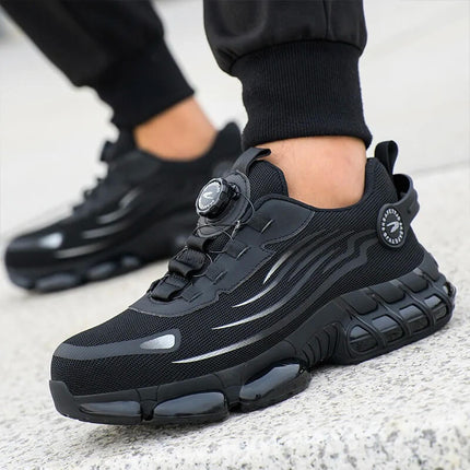 Mens Work Shoes, Lightweight Athletic Work Shoes with Textured Sole – image 5
