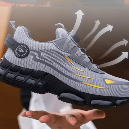 Mens Work Shoes, Lightweight Athletic Work Shoes with Textured Sole – image 7