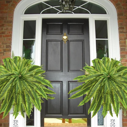 Artificial Boston Ferns Set of 18, UV Resistant Outdoor Artificial Plants – image 10