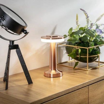 Dimmable Retro Bar Table Lamp with Adjustable Lighting | Portable Iron Design for Elegant Ambiance