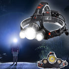 Rechargeable Headlamp, Professional LED Headlamp with 4 Lighting Modes, Super Bright Head Lamp for Outdoor and Fishing
