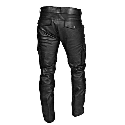 Genuine Leather Pants for Men, Mens Leather Trousers for Biker Style