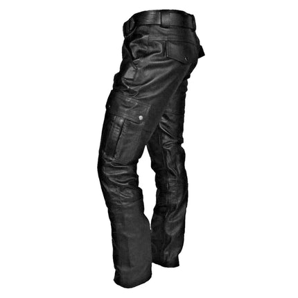 Genuine Leather Pants for Men, Mens Leather Trousers for Biker Style – image 5