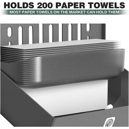 Paper Towel Holder Wall Mount, No Drill Bathroom Paper Towel Dispenser for Kitchen and Office – image 4