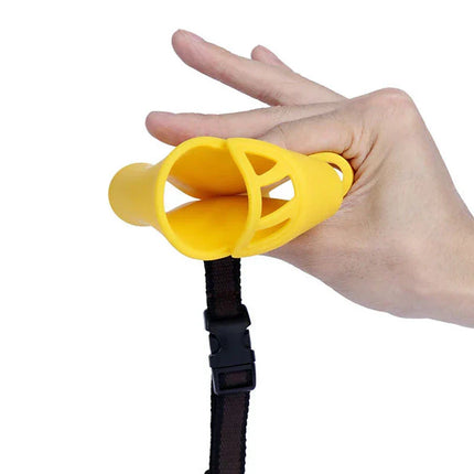Soft Dog Muzzle, Breathable Silicone Muzzle for Dogs That Allows Panting and Drinking – image 4