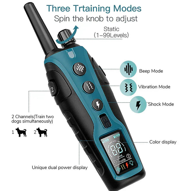 E Collar for Dogs, Shock Collar for Dogs with Remote