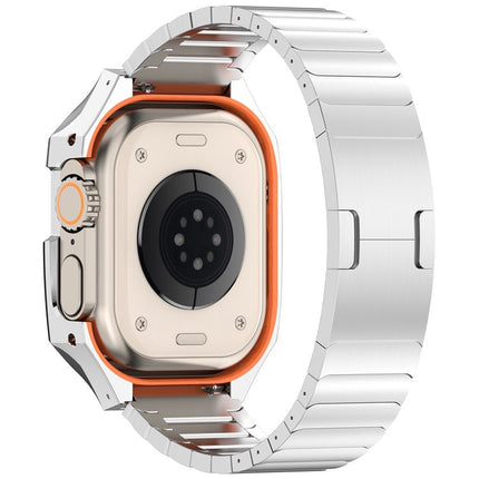 Apple Watch Band with Case, Stainless Steel Apple Watch Ultra Band for Ultra 2 – image 4