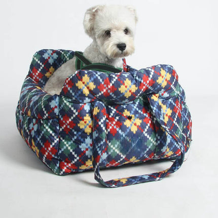 Dog Car Seat Bed, Washable Dog Bed for Car with Removable Cover – image 28