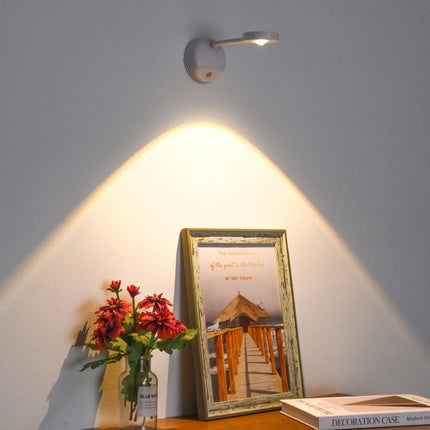Motion Spotlight with 360° Rotation & Dimmable Features | Wireless LED Light for Versatile Indoor Illumination