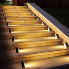 Solar Powered Stair Lights with IP65 Weather Resistance | Easy Installation for Safe Outdoor Lighting