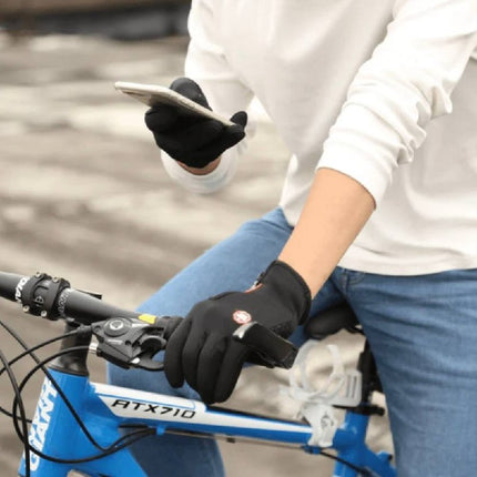 Rechargeable Heated Gloves, Waterproof Winter Gloves with Windproof Shell, Warm Gloves for Hiking and Commuting