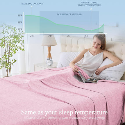 ChillWave | Cooling Blanket with Breathable Fabric | Lightweight & Soft for Hot Sleepers