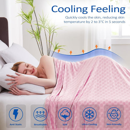 ChillEase | Cooling Blanket for Hot Sleepers with Arc-Chill Technology | Soft & Breathable for Year-Round Comfort