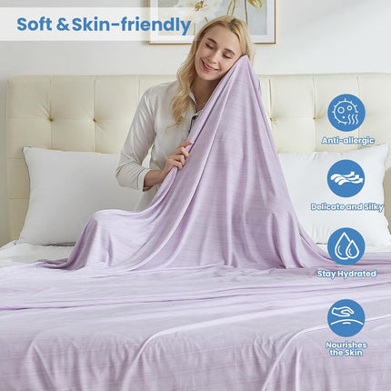 Cooling Blanket Collection | Soft Lightweight Summer Blanket for Hot Sleepers | Ideal for Night Sweats on Bed or Couch