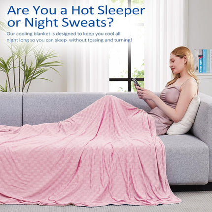 ChillEase | Cooling Blanket for Hot Sleepers with Arc-Chill Technology | Soft & Breathable for Year-Round Comfort
