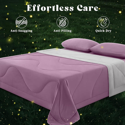 Cooling Comforter | Double-Sided Cooling Blanket for Hot Sleepers | Breathable Ice Fabric for Ultimate Comfort