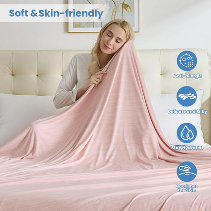 Cooling Blanket Collection | Soft Lightweight Summer Blanket for Hot Sleepers | Ideal for Night Sweats on Bed or Couch